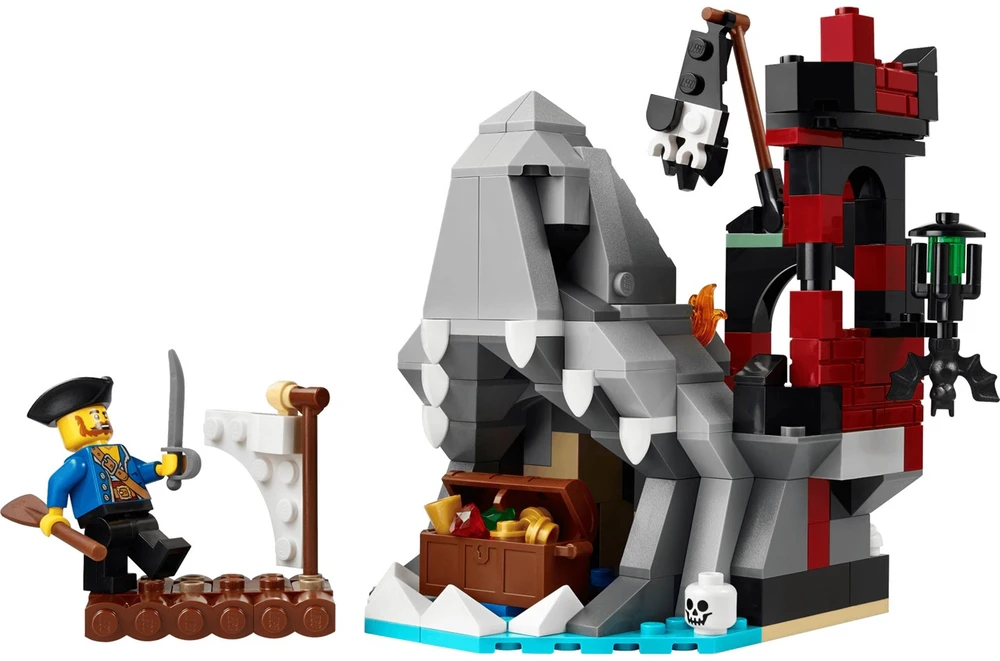 Konstravimo Rinkinys - LEGO Creator Scary Pirate Island, 214 Dalys, 1 Minifigūrėlė, 120 × 90 × 130 Mm 40597