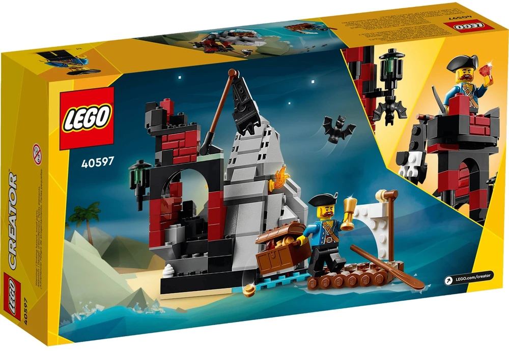 Konstravimo Rinkinys - LEGO Creator Scary Pirate Island, 214 Dalys, 1 Minifigūrėlė, 120 × 90 × 130 Mm 40597