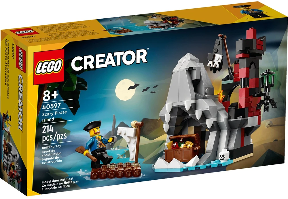 Konstravimo Rinkinys - LEGO Creator Scary Pirate Island, 214 Dalys, 1 Minifigūrėlė, 120 × 90 × 130 Mm 40597