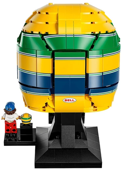 Konstravimo rinkinys - LEGO Editions 43024 Ayrton Senna Helmet, 931 detalė, ekspozicinis modelis, 190 × 130 × 130 mm, 1 minifigūrėlė