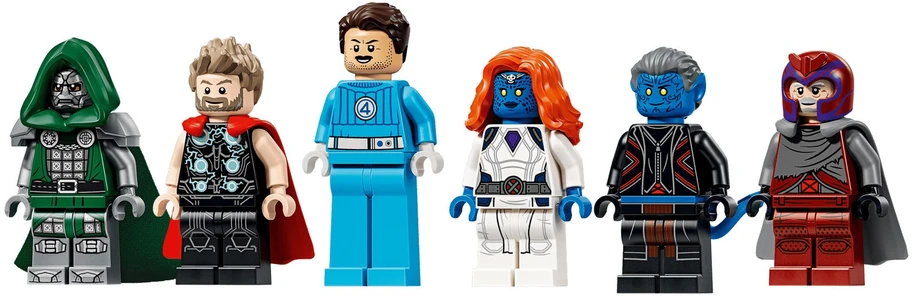 Konstravimo Žaislas - LEGO Marvel 76348 Epic Battle: Avengers: Doomsday 846 Dalys 6 Minifigūrėlės 25 Cm Aukščio