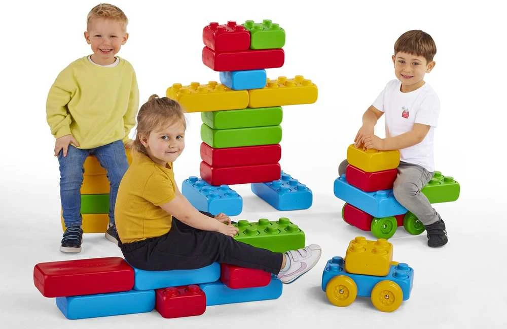 Marioinex kaladėlės + 2 ratukai, 30 dalių