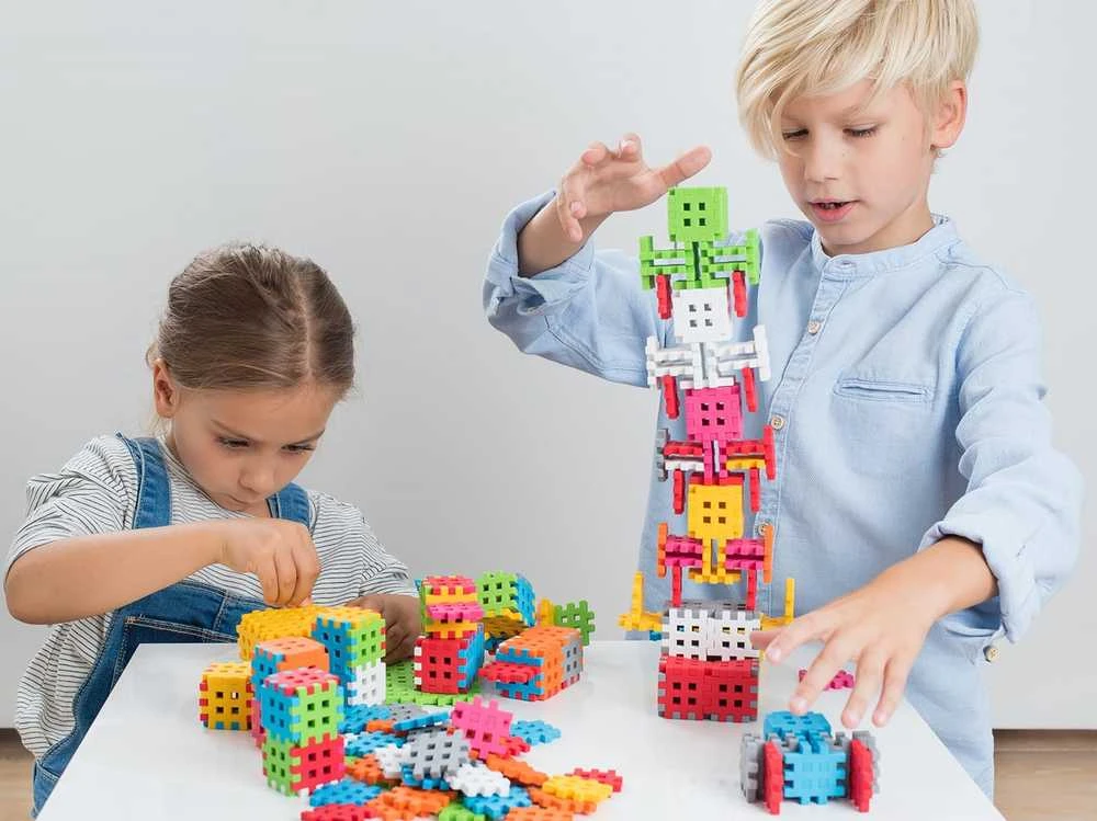 Konstruktorius Waffle Mini Pastel Konstruktorius 500 Elementas