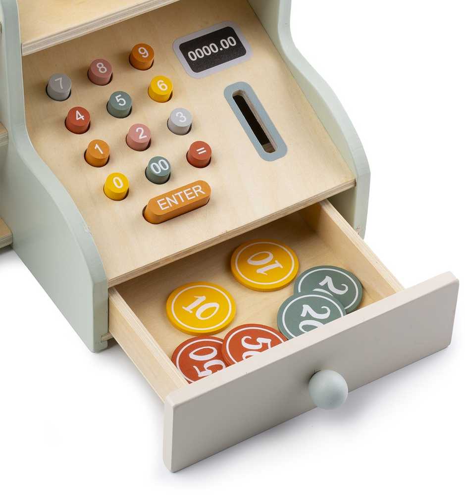 PROMIS Wooden Cash Register for Children