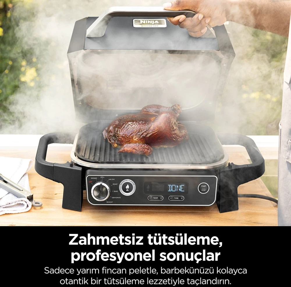 Kontaktinis Grilis - Ninja Woodfire Kontaktinis Grilis