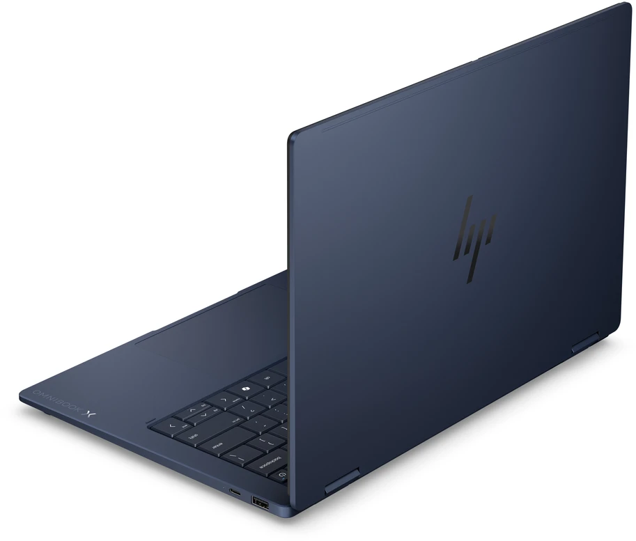 Nešiojamas kompiuteris HP OmniBook X Flip x360 NG AI 14-kc0008nnx - Ryzen AI 5 430, 16GB LPDDR5X 8000 on-board, 1TB, Touch/14.0 3K (2880x1800) OLED Brightview LBL, Athmospheric Mėlyna - 5MP IR TNR, Not Included 65W AC Adapteris, Win 11 Home, 1 metai