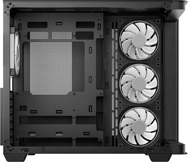 DeepCool CG530U 4F ATX Panoramaglas 4x ARGB juodas