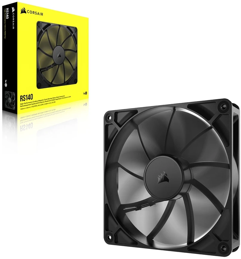CRI Corsair RS140 Kompiuterio korpusui Ventiliatorius 14 cm Juoda 1 vnt