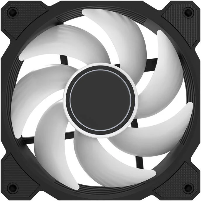 Darkflash DR08 trys viename aušinimo ventiliatorius (juodas)