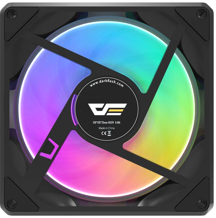 Darkflash Gauss G24 kompiuterio ventiliatorius (juodas)