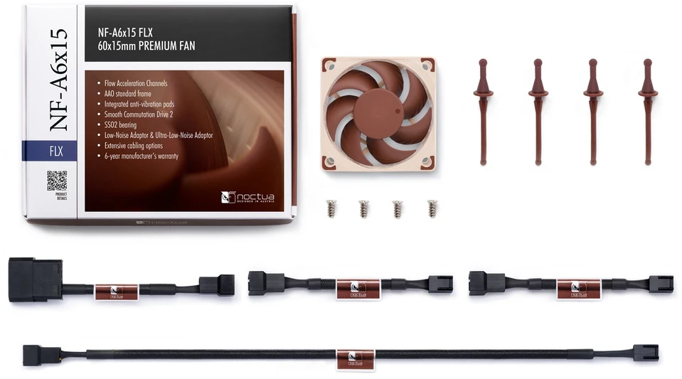 Noctua NF-A6x15 FLX Slim 60x15mm premium fan