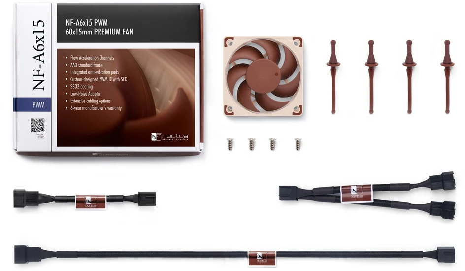 Noctua NF-A6x15 FLX Slim 60x15mm premium fan