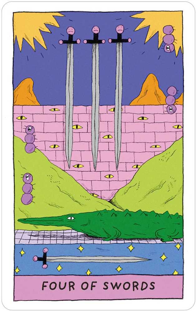 Us Games Systems Whimsical Witch Tarot kortos vaikams ir suaugusiems metalinėje dėžutėje