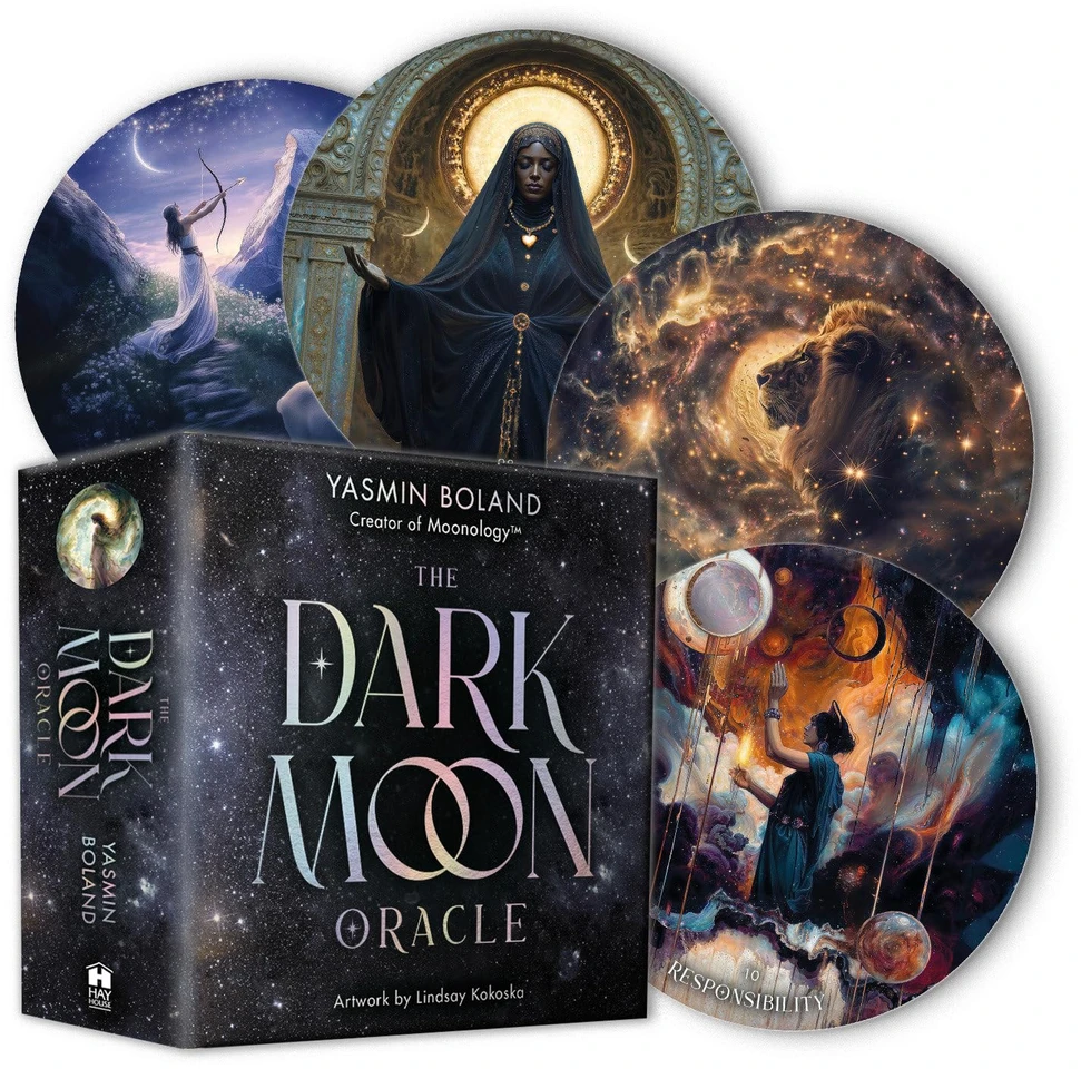 Hay House Dark Moon Oracle orakulo kortos – Tamsiojo Mėnulio intuicijai