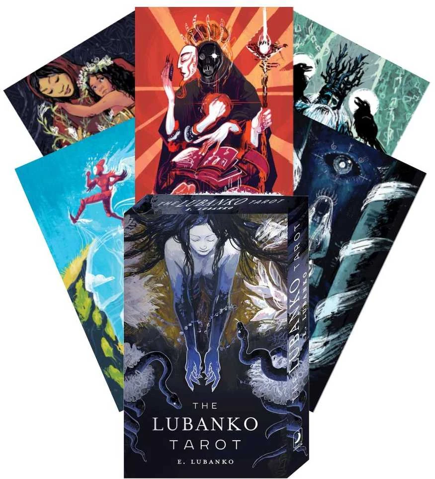 Llewellyn Lubanko mitinės tarot kortos su spalvotu vadovu (anglų k.)