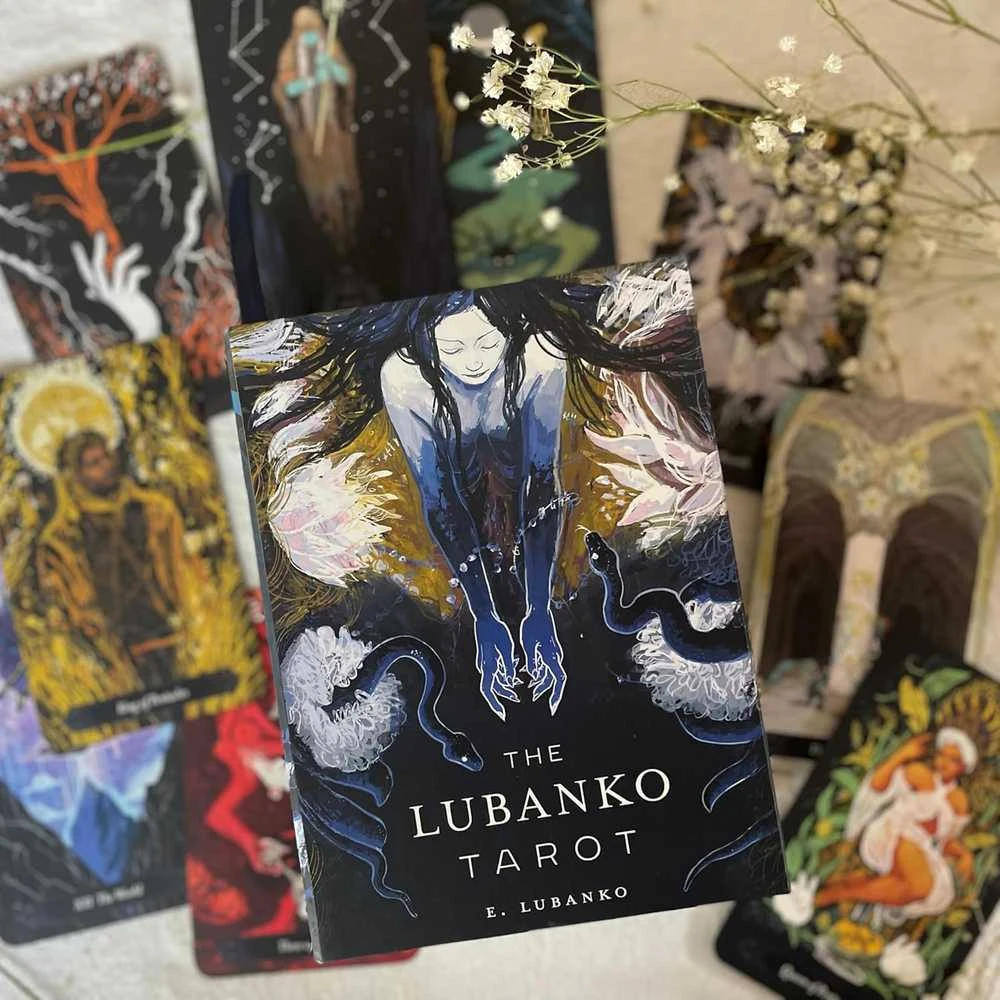 Llewellyn Lubanko mitinės tarot kortos su spalvotu vadovu (anglų k.)