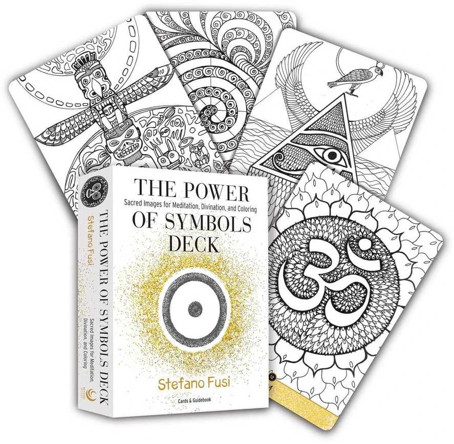 Beyond Words Simbolių Galia: spalvinamos orakulo kortos meditacijai (41 korta)