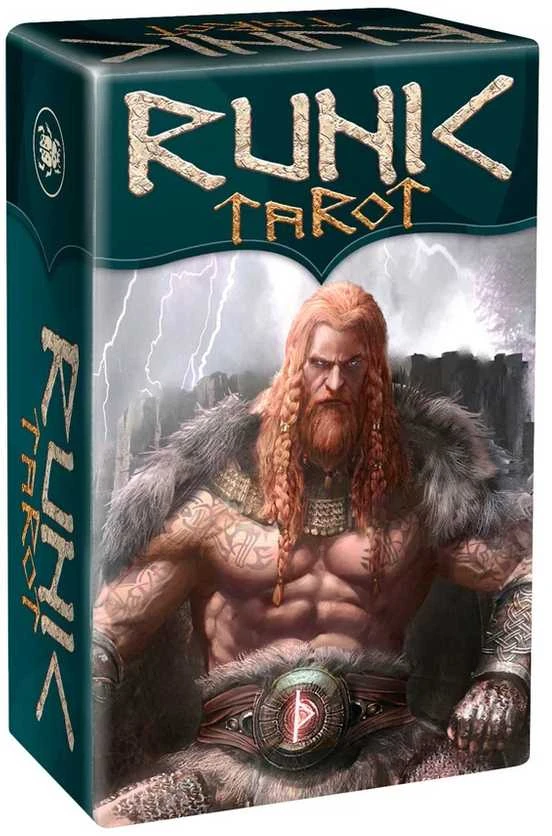 Kortų rinkinys - Runic Tarot Mini (Lo Scarabeo, 78 kortos, daugiakalbis)