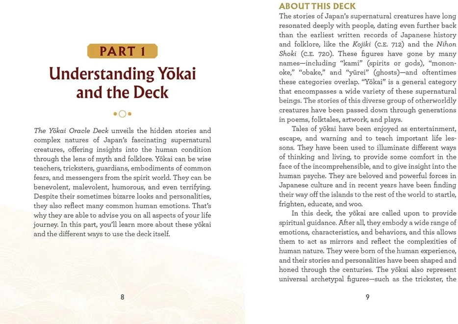 Adams Media The Yokai Oracle japonų folkloro orakulo kortos dvasiniam vedimui