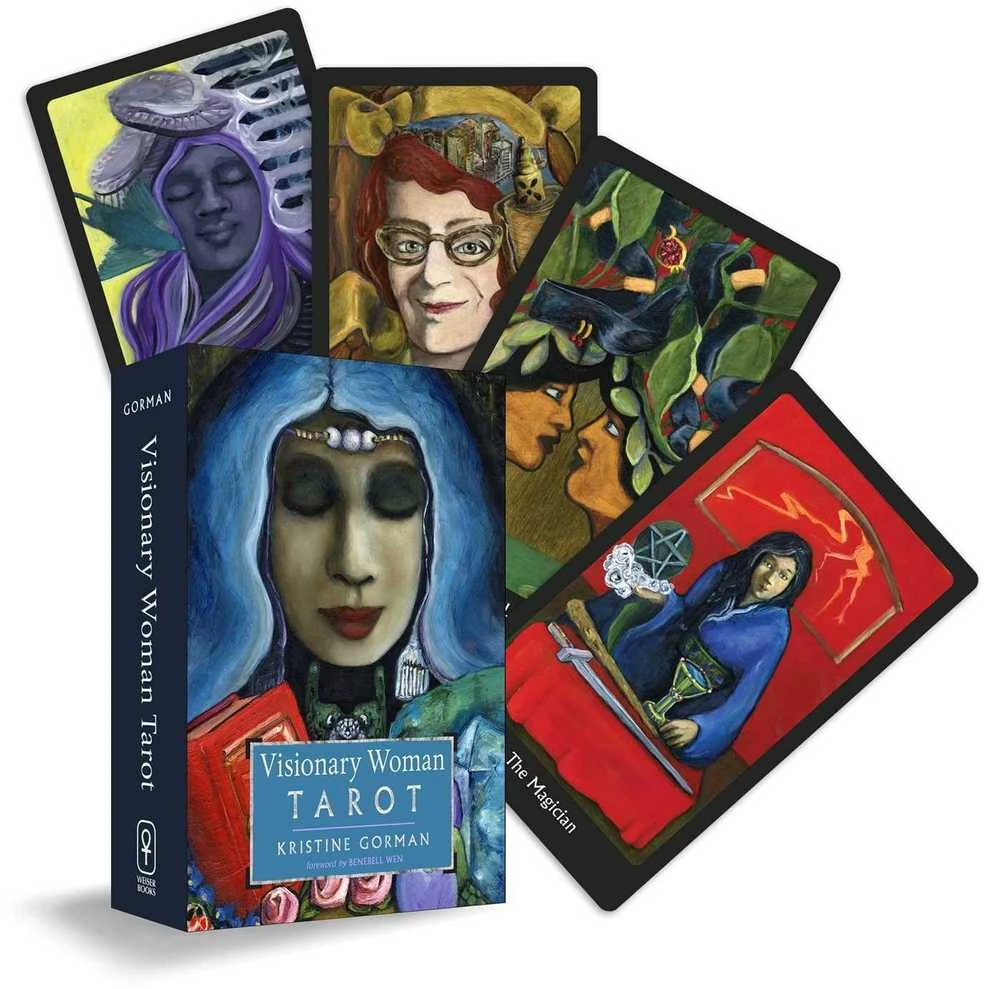 Weiser Books Visionary Woman Tarot taro kortos – mistinė kaladė saviugdai