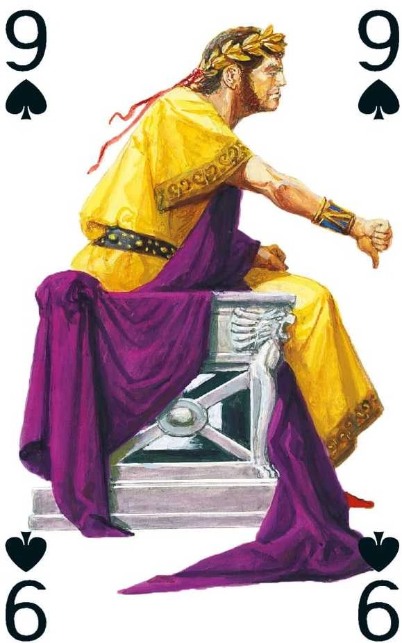 Kortų Žaidimas - Gladiatoriai Lo Scarabeo 54 Kortos 88x58mm Plastiku Padengtos