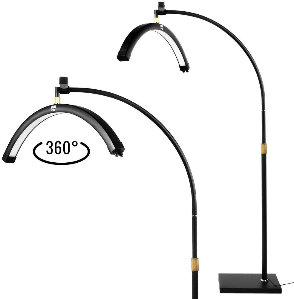 Kosmetinė Lempa - MITOYA LED MĖNULIO ŠVIESA 2700-5600K Reguliuojamas Stovas Juodas
