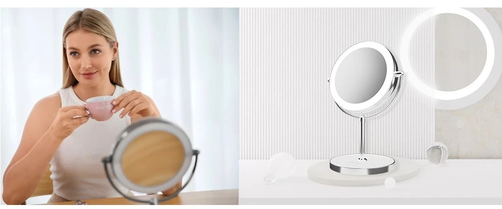 Beautifly Looking Glass Light Cosmetic Mirror.