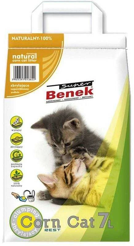 CERTECH Super Benek Corn Cat - kačių kukurūzų kraiko gumulavimas 7l