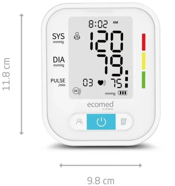 Medisana | Kraujo spaudimo monitorius | BU-95E | Baltas | Kraujospūdžio apskaičiavimas, Širdies susitraukimų dažnio skaičiavimas, 3 paskutinių išsaugotų verčių vidutinės vertės apskaičiavimas | Viršutinė ranka