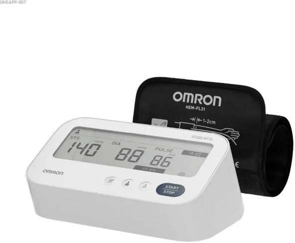 OMRON M3 COMFORT AFIB kraujospūdžio matuoklis + maitinimo šaltinis