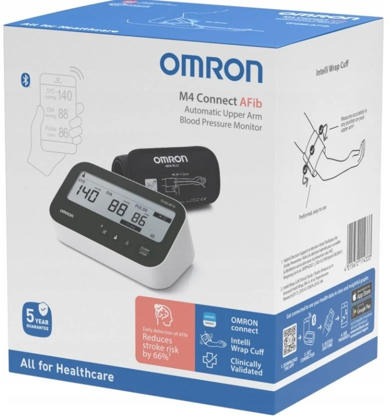 Omron M4 Connect AF kraujo spaudimo matuoklis