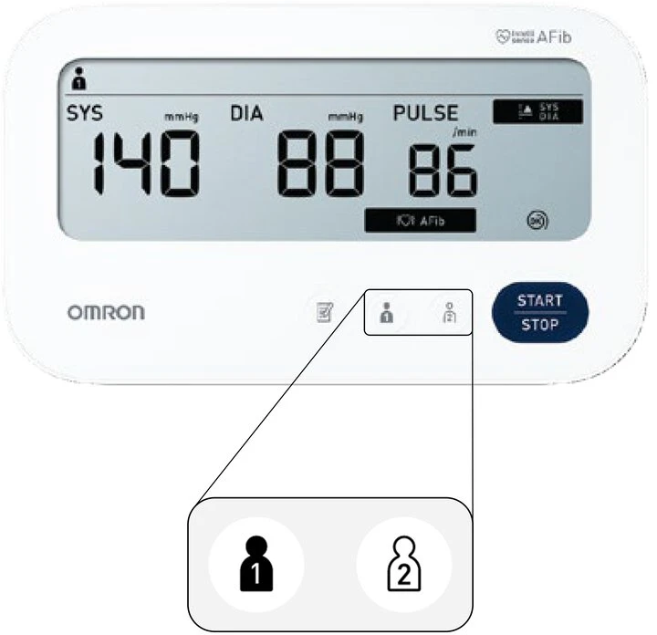 Omron M3 Comfort Afib kraujospūdžio matuoklis