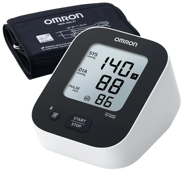 Omron M2+ Connect kraujospūdžio matuoklis Juodas