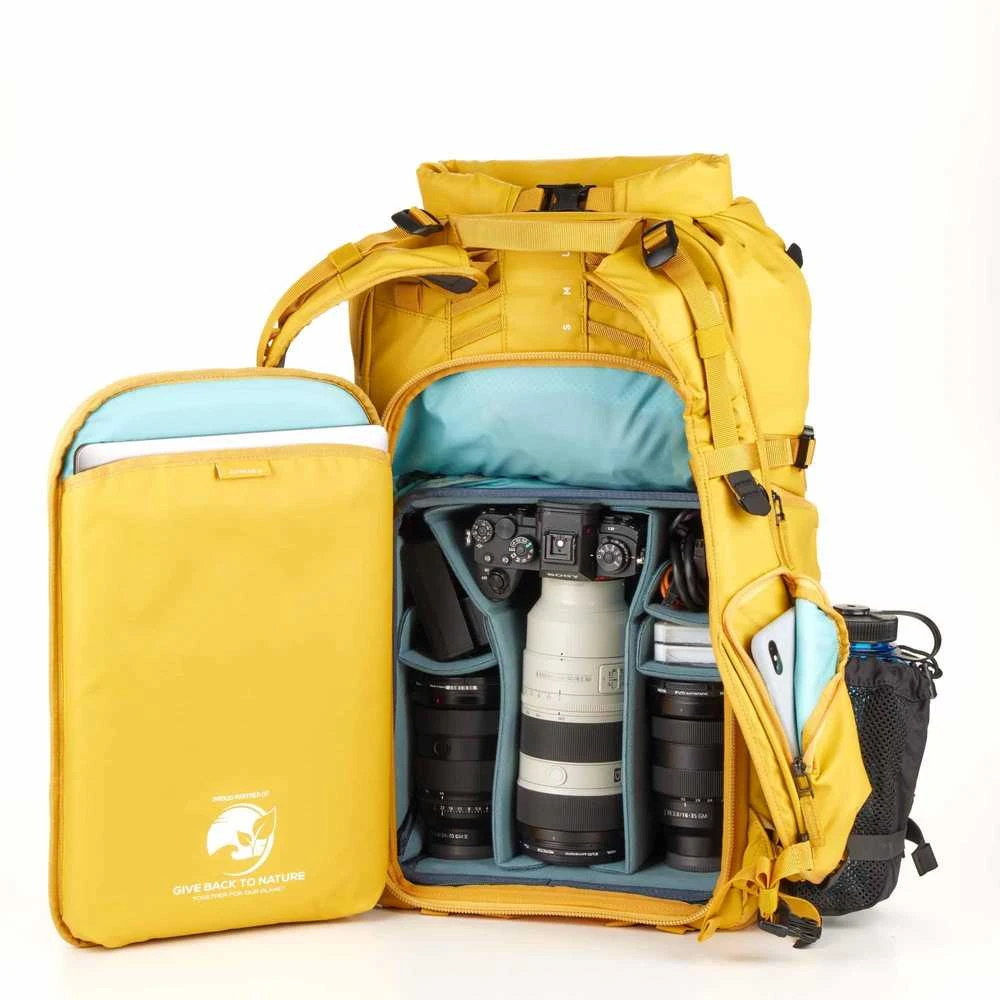 Krepšys kamerai - Shimoda Action X30 V2 11.8W x 20.1H x 6.7D colių Geltonas