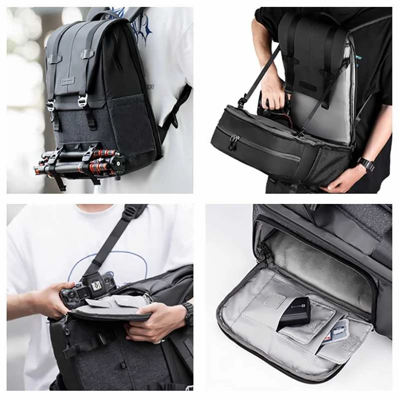 Krepšys - K&F Concept BETA 20L, Nešiojamojo kompiuterio kišenė 15.6", Pilkas