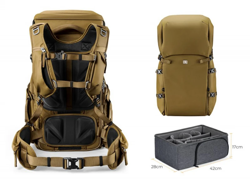 Ulanzi Krepšys - K&F Concept Star Wander 05 40L Vandeniui Khaki