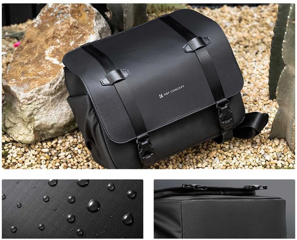 Krepšys - K&F Concept Urban Wander 10L Kuprinė, Atspari Vandeniui, Juoda