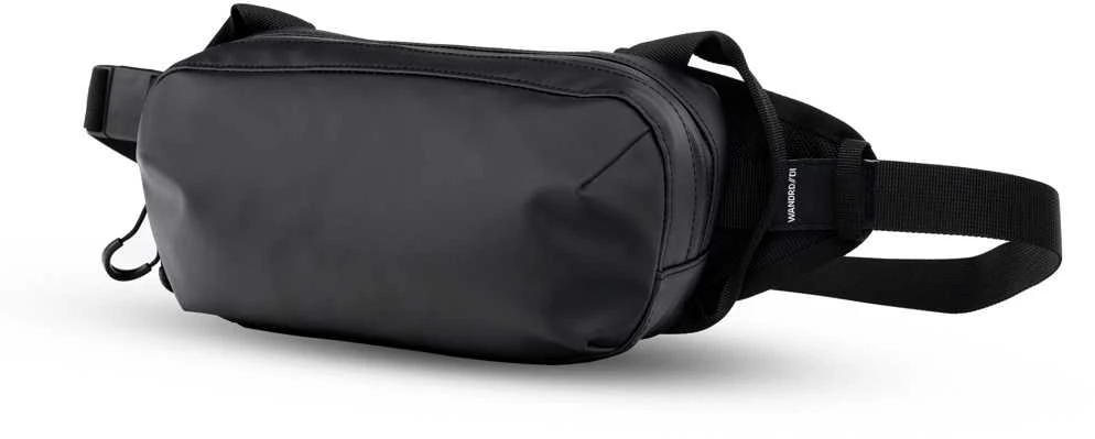 Krepšys - WANDRD D1 Fanny Pack Zip Mesh Pocket Key Clip Juodas V2