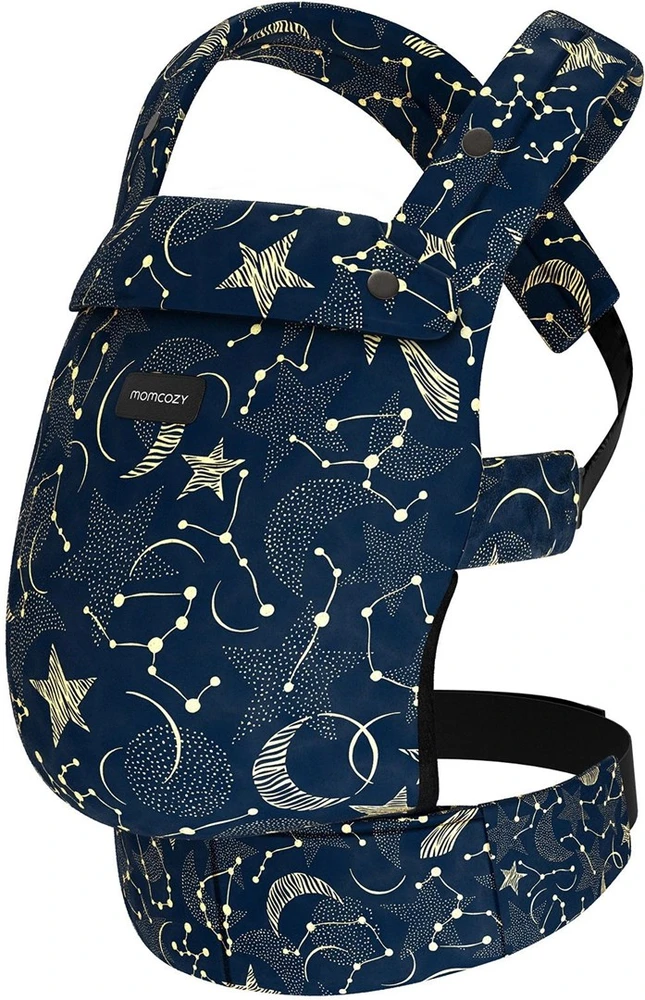 Momcozy Medvilninis kūdikio nešynė nuo naujagimio iki mažylio žvaigždėta naktis