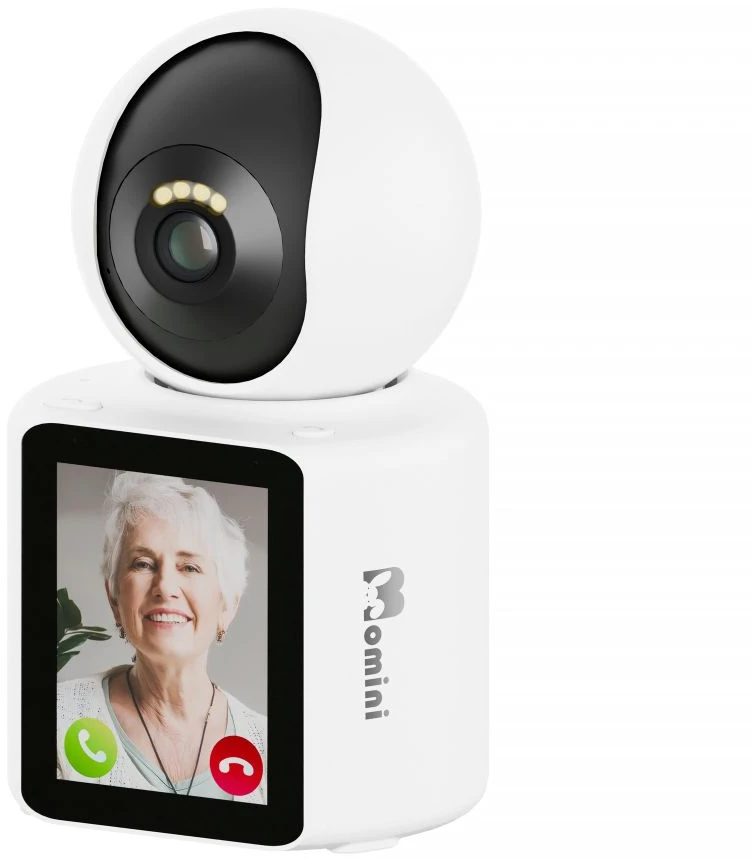 Kūdikio Vaizdo Stebėjimo Kamera - Momini CommuniCare Dvipusio Ryšio 1080p 2,8 Colio Pasukama Ir Pakreipiama Kamera Su Naktiniu Matymu