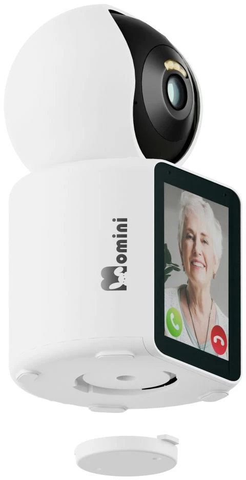 Kūdikio Vaizdo Stebėjimo Kamera - Momini CommuniCare Dvipusio Ryšio 1080p 2,8 Colio Pasukama Ir Pakreipiama Kamera Su Naktiniu Matymu