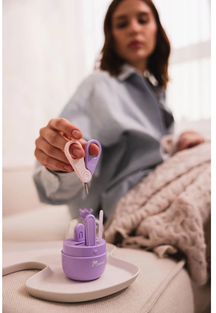 Momini kūdikio nagų priežiūros rinkinys Lilac