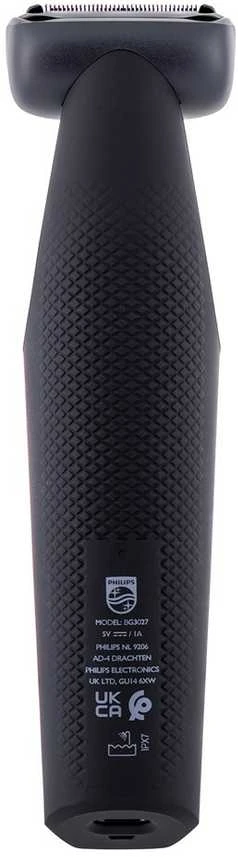 Plaukų skutimo mašinėlė visam kūnui Philips BG3027/05, belaidė, atspari vandeniui, Juodos ir mėlynos spalvos