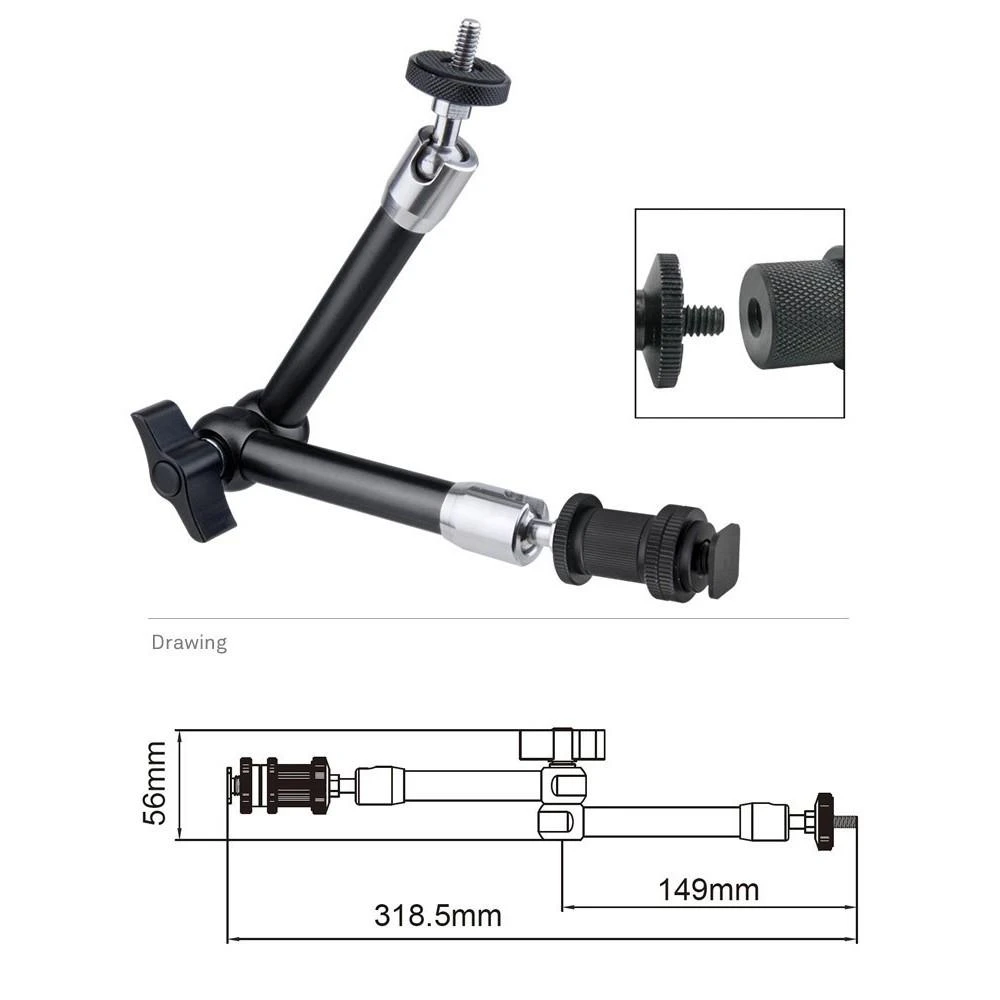 Kupo KCP-102R vision arm (10'')
