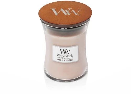 WoodWick Aromatinė žvakė (Vanilla & Sea Salt), 275 g