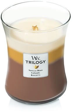 WoodWick Aromatinė žvakė (Trilogy Cafe Sweets), 275 g