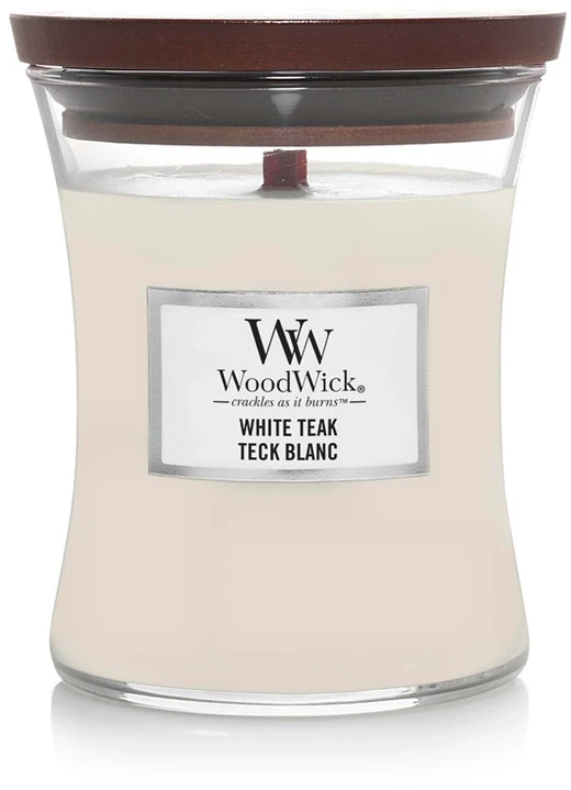 WoodWick Aromatinė žvakė (White Teak), 275 g