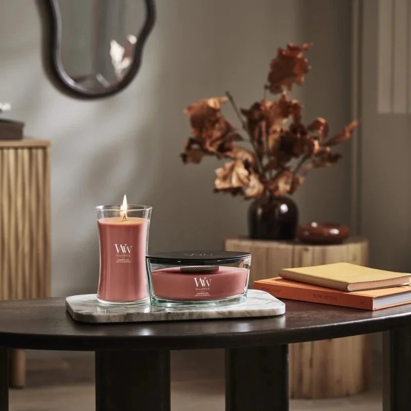 WoodWick Aromatinė žvakė (Cinammon Chai), 609,5 g