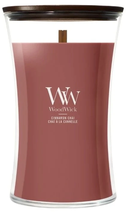 WoodWick Aromatinė žvakė (Cinammon Chai), 609,5 g