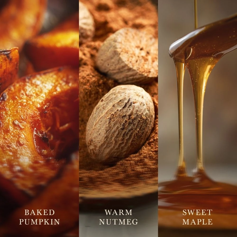 Kvapioji žvakė - WoodWick Pumpkin Praline Ellipse bronzos spalvos